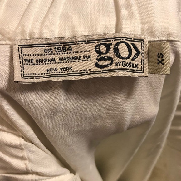 NWOT GO by Go Silk 100% Silk Skirt Ombre like print with ruching - Picture 4 of 6